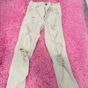 Garage white jeans